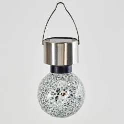 hofstein Lampe solaire Ledoux Acier inoxydable, 1 lumière