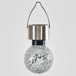 hofstein Lampe solaire Ledoux Acier inoxydable, 1 lumière