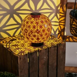 hofstein lampe solaire Leonard LED Rouge, Noir, 1 lumière