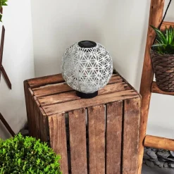 hofstein lampe solaire Leonard LED Noir, Blanc, 1 lumière