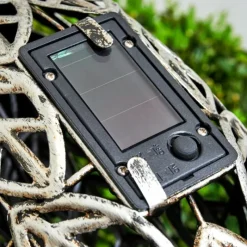 Luminaires Rustiques-hofstein lampe solaire Linduri LED Argenté, 1 lumière