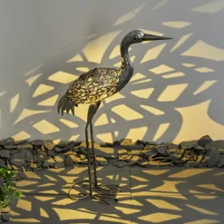 Luminaires Rustiques-hofstein lampe solaire Linduri LED Argenté, 1 lumière