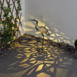 Luminaires Rustiques-hofstein lampe solaire Linduri LED Argenté, 1 lumière