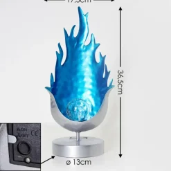 hofstein lampe solaire Londrina LED Bleu, Argenté, 1 lumière