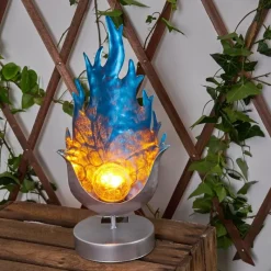 hofstein lampe solaire Londrina LED Bleu, Argenté, 1 lumière