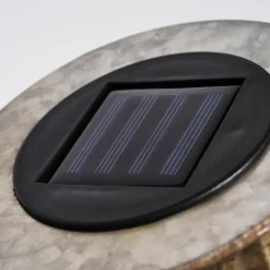 hofstein lampe solaire Mazomanie LED Bois clair, Rouille, 1 lumière