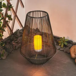 hofstein lampe solaire Mendola LED Gris, 1 lumière