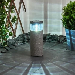 hofstein lampe solaire Mesabolo LED Gris, Noir, 1 lumière