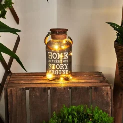 Suspension Verre Fumé-hofstein lampe solaire Moliitsi LED Brun, Fumée, 10 lumières