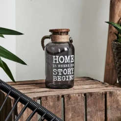 Suspension Verre Fumé-hofstein lampe solaire Moliitsi LED Brun, Fumée, 10 lumières