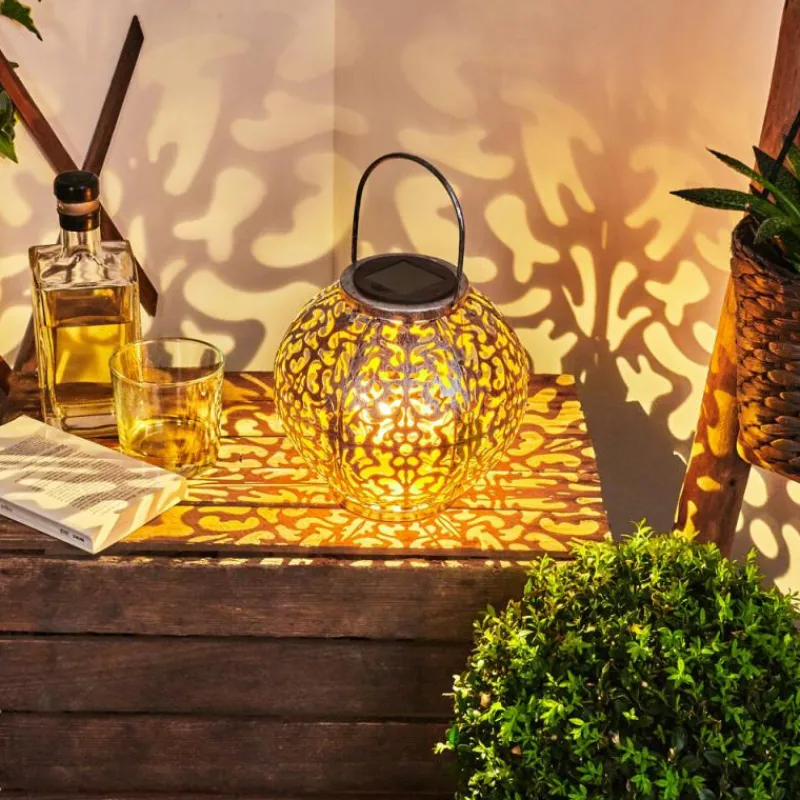 Lampes À Boules-hofstein lampe solaire Moreland LED Cuivre, Noir, Argenté, 1 lumière