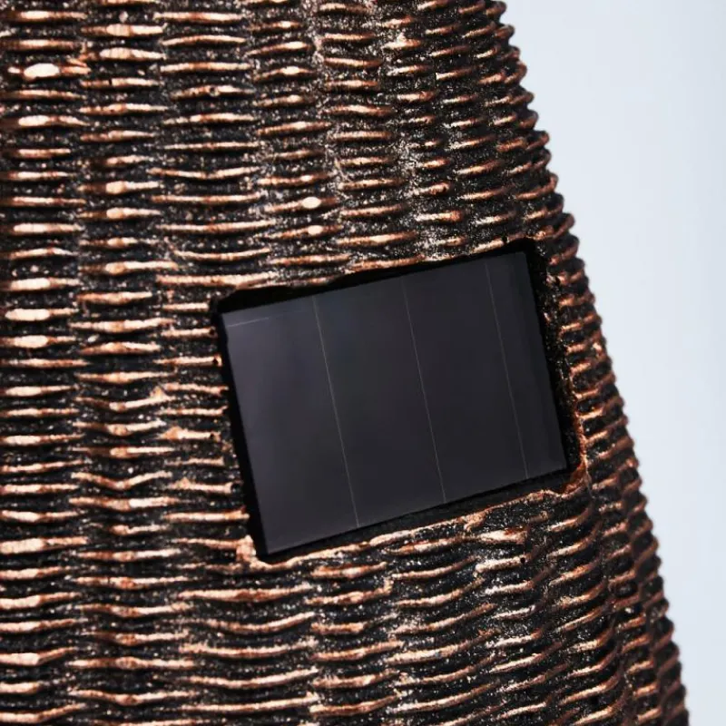 Luminaires Orientaux-hofstein lampe solaire Otterstad LED Brun, Or, 1 lumière