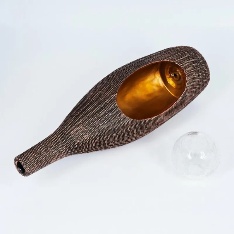 Luminaires Orientaux-hofstein lampe solaire Otterstad LED Brun, Or, 1 lumière