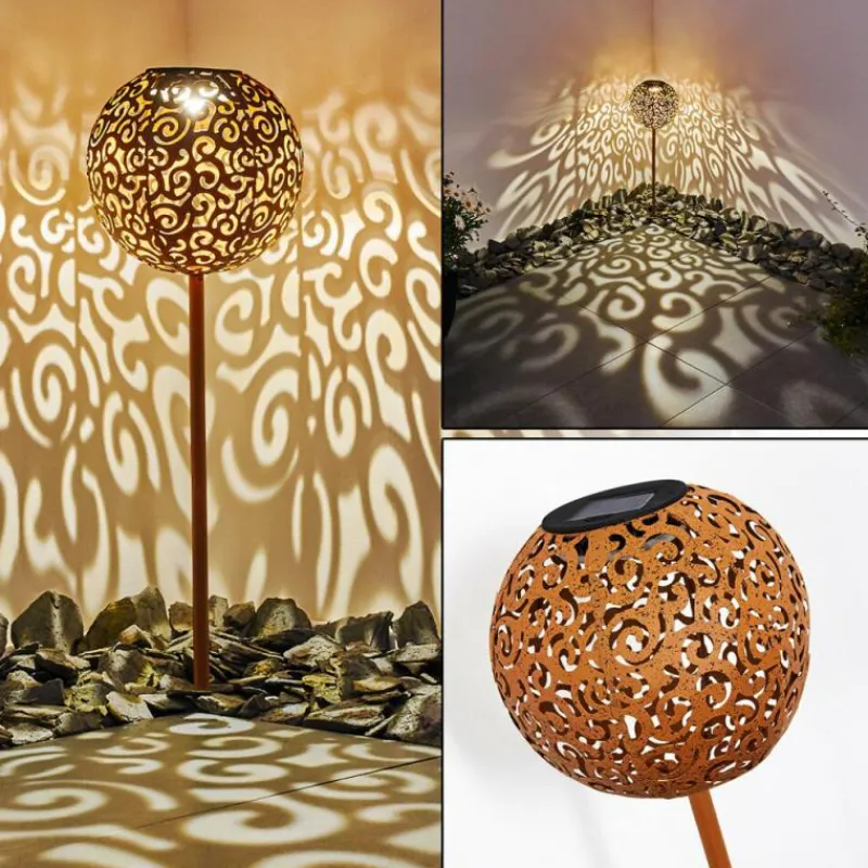 Lampes À Boules-hofstein lampe solaire Paradiski LED Rouille, 1 lumière