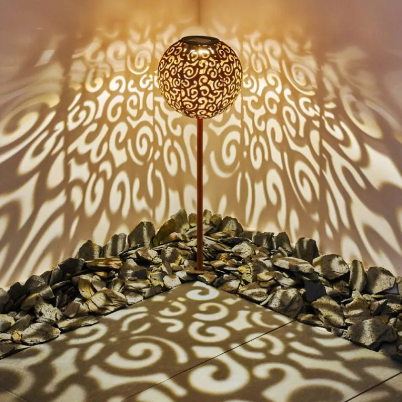 Lampes À Boules-hofstein lampe solaire Paradiski LED Rouille, 1 lumière