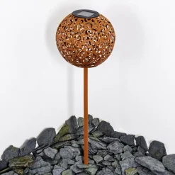 Lampes À Boules-hofstein lampe solaire Paradiski LED Rouille, 1 lumière