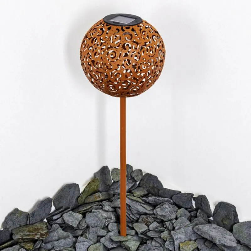 Lampes À Boules-hofstein lampe solaire Paradiski LED Rouille, 1 lumière