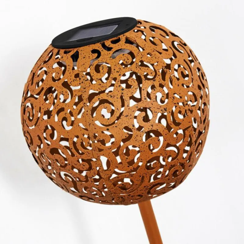 Lampes À Boules-hofstein lampe solaire Paradiski LED Rouille, 1 lumière
