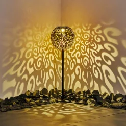 Luminaires Rustiques-hofstein lampe solaire Paradiski LED Noir, 1 lumière