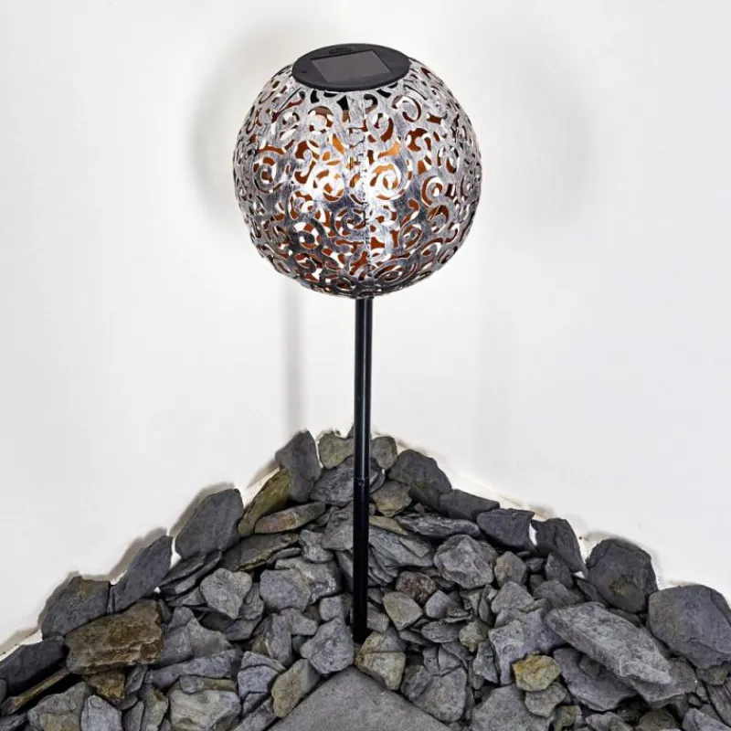 Luminaires Rustiques-hofstein lampe solaire Paradiski LED Noir, 1 lumière