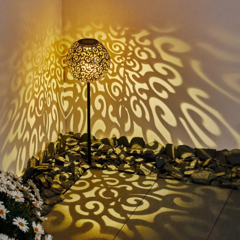 Luminaires Rustiques-hofstein lampe solaire Paradiski LED Noir, 1 lumière