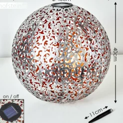 Luminaires Rustiques-hofstein lampe solaire Paradiski LED Cuivre, Argenté, 1 lumière