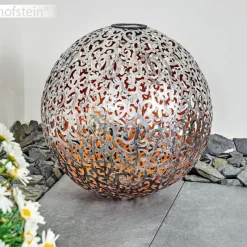 Luminaires Rustiques-hofstein lampe solaire Paradiski LED Cuivre, Argenté, 1 lumière