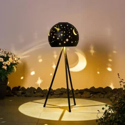 Lampes À Boules-hofstein lampe solaire Paralia LED Noir, 1 lumière