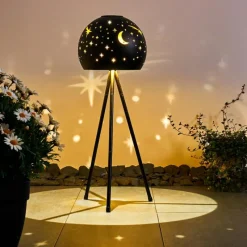 Lampes À Boules-hofstein lampe solaire Paralia LED Noir, 1 lumière