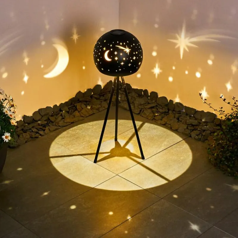 Lampes À Boules-hofstein lampe solaire Paralia LED Noir, 1 lumière