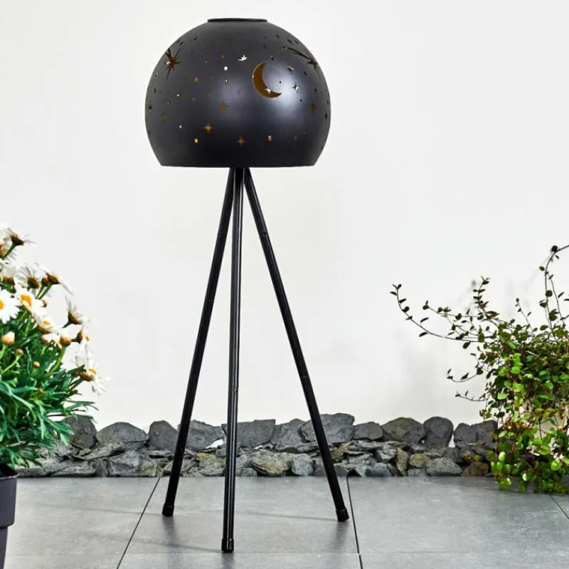 Lampes À Boules-hofstein lampe solaire Paralia LED Noir, 1 lumière