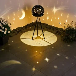 Lampes À Boules-hofstein lampe solaire Paralia LED Noir, 1 lumière