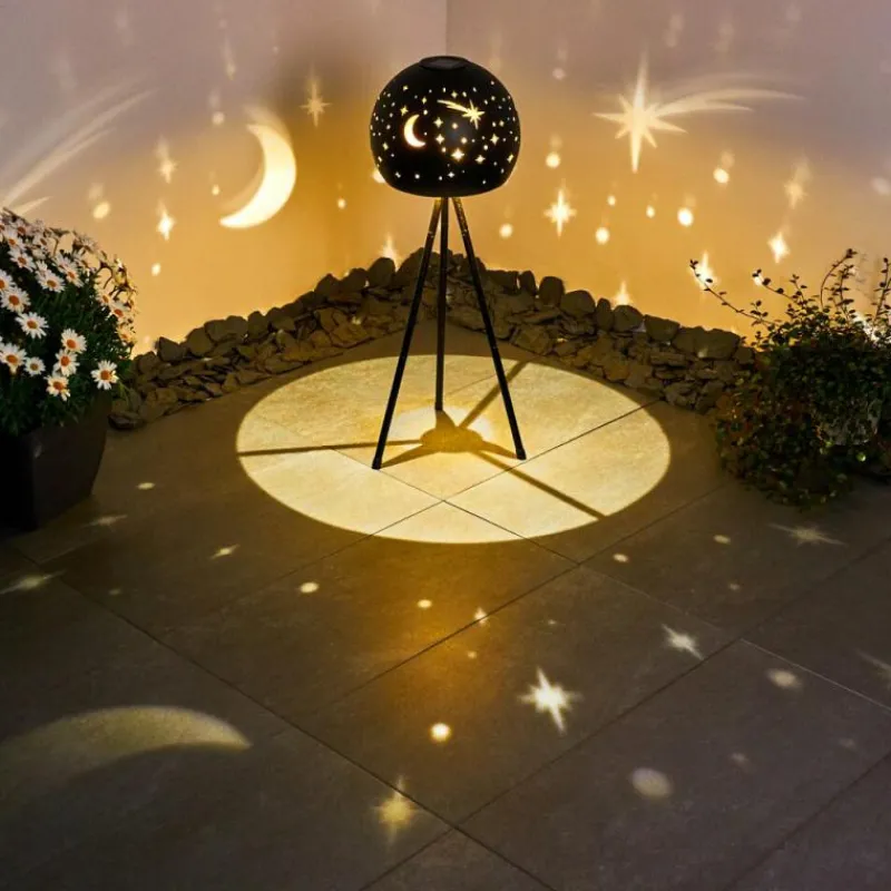 Lampes À Boules-hofstein lampe solaire Paralia LED Noir, 1 lumière