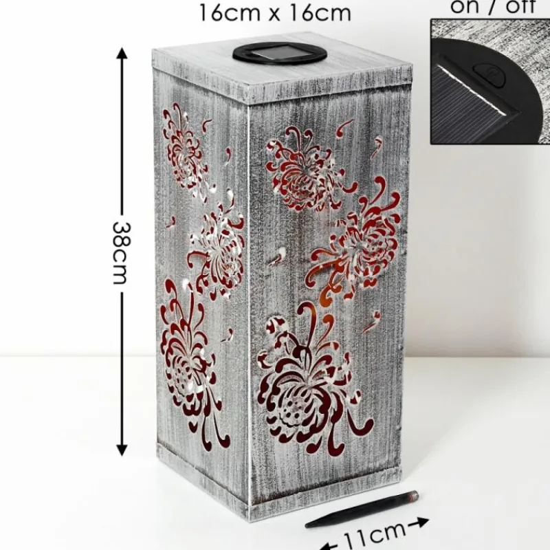 hofstein lampe solaire Parikia LED Argenté, 1 lumière