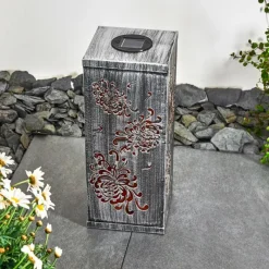 hofstein lampe solaire Parikia LED Argenté, 1 lumière