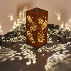 hofstein lampe solaire Parikia LED Brun, 1 lumière