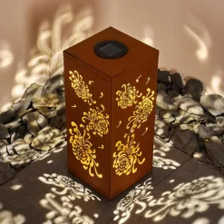 hofstein lampe solaire Parikia LED Brun, 1 lumière