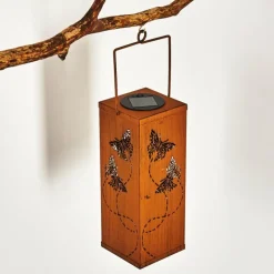 Luminaires Orientaux-hofstein lampe solaire Parikia LED Rouille, 1 lumière