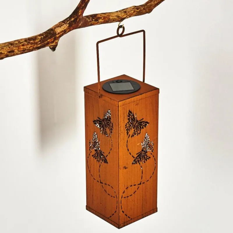 Luminaires Orientaux-hofstein lampe solaire Parikia LED Rouille, 1 lumière