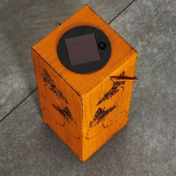 Luminaires Orientaux-hofstein lampe solaire Parikia LED Rouille, 1 lumière