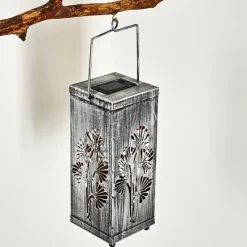 Luminaires Rustiques-hofstein lampe solaire Parikia LED Cuivre, Argenté, 1 lumière