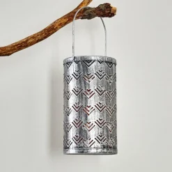 Luminaires Rustiques-hofstein lampe solaire Parikia LED Cuivre, Argenté, 1 lumière