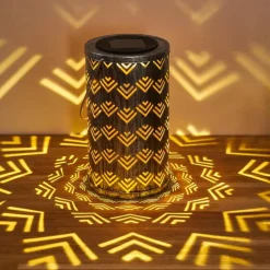 Luminaires Rustiques-hofstein lampe solaire Parikia LED Cuivre, Argenté, 1 lumière