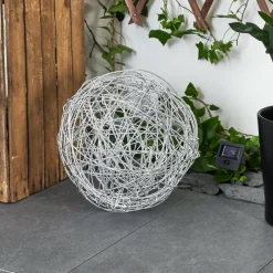 Lampes À Boules-hofstein lampe solaire Rapallo LED Argenté, 30 lumières