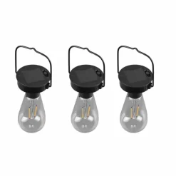 Luminaires Reality lampe solaire Reality Campus LED Noir, 3 lumières