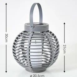 Luminaires Rustiques-hofstein lampe solaire Rehovot LED Gris, 1 lumière