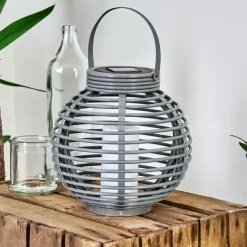 Luminaires Rustiques-hofstein lampe solaire Rehovot LED Gris, 1 lumière