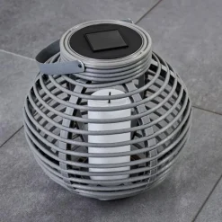 Luminaires Rustiques-hofstein lampe solaire Rehovot LED Gris, 1 lumière