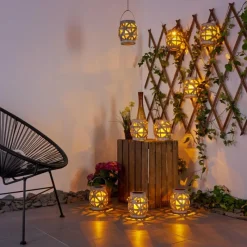 hofstein lampe solaire Roanoke LED Gris, 1 lumière