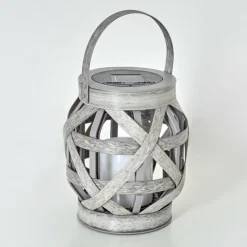 hofstein lampe solaire Roanoke LED Gris, 1 lumière